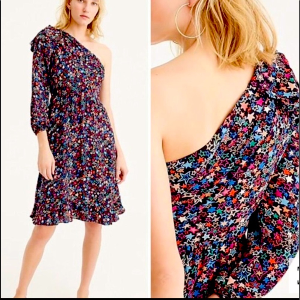 Jcrew one shoulder dress